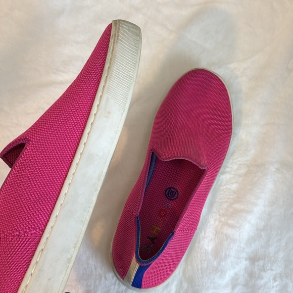Rothy’s Bubblegum Hot Pink Sneaker Size 8 - Picture 8 of 9
